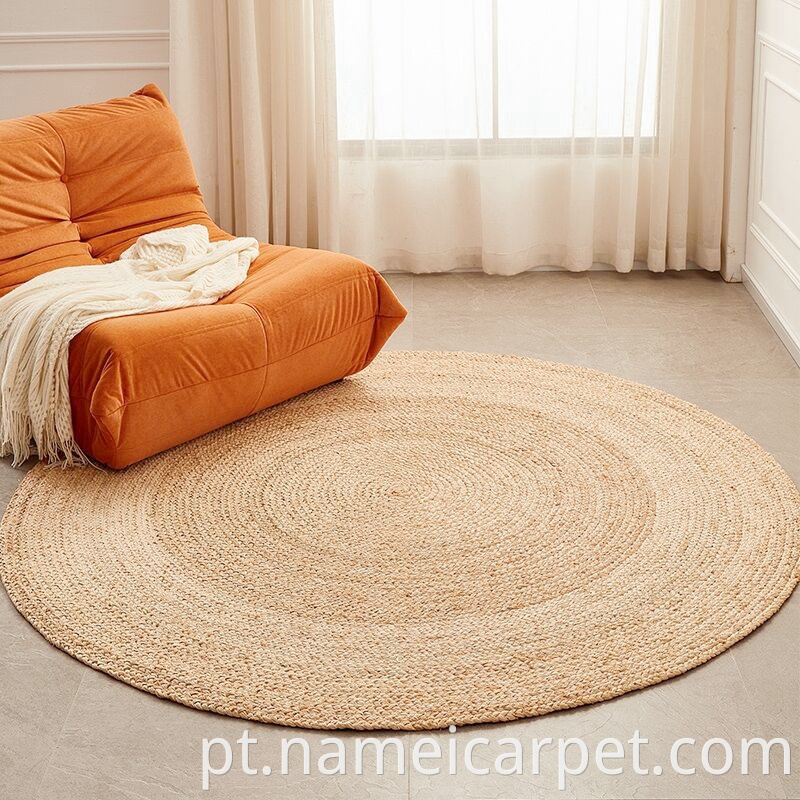 Living Room Round Natural Fiber Rug